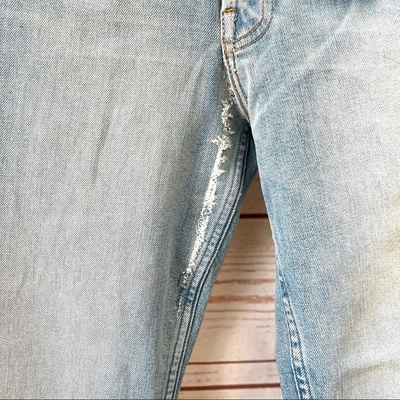 NWT Mother Superior High Rise Tomcat Distressed Ankle Jeans in Bless You - Picture 11 of 14